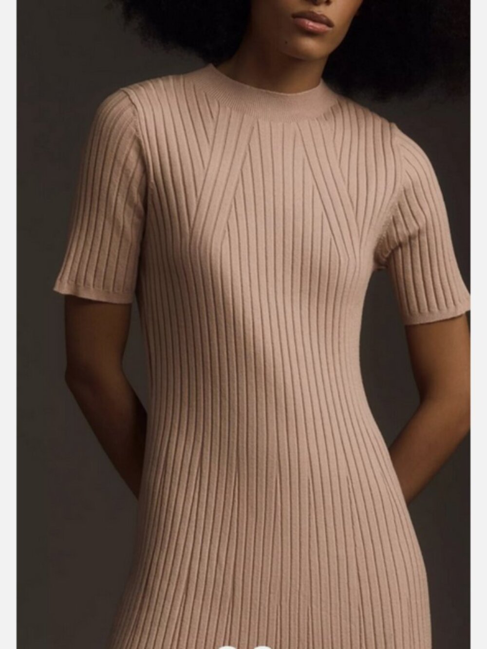 Varley Maeve Rib Knit Midi Dress Size Small - Picture 3 of 16